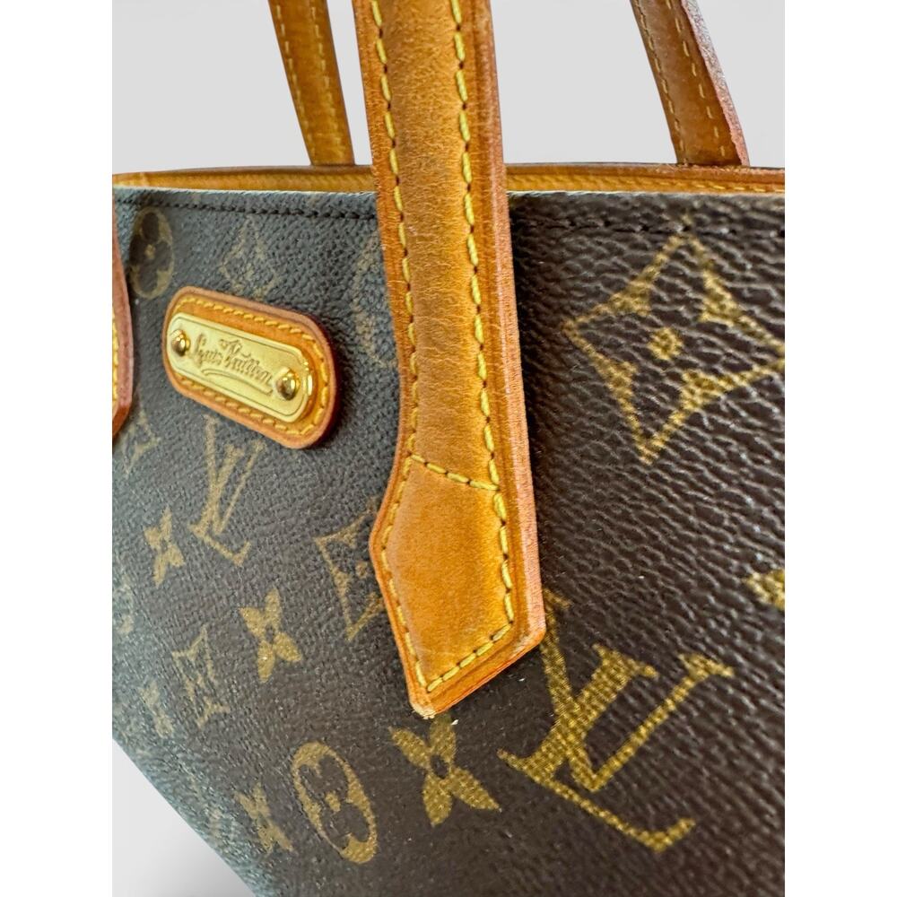 Vtg Louis Vuitton Wilshire PM Monogram Canvas Tote Bag Brown Y2K Preowned - Picture 4 of 16